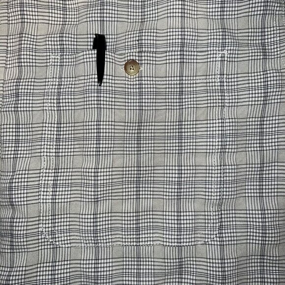 Orvis Shirt Mens‎ Size XL Casual Button Up Short Sleeve Checkered Black Grey - Picture 5 of 8